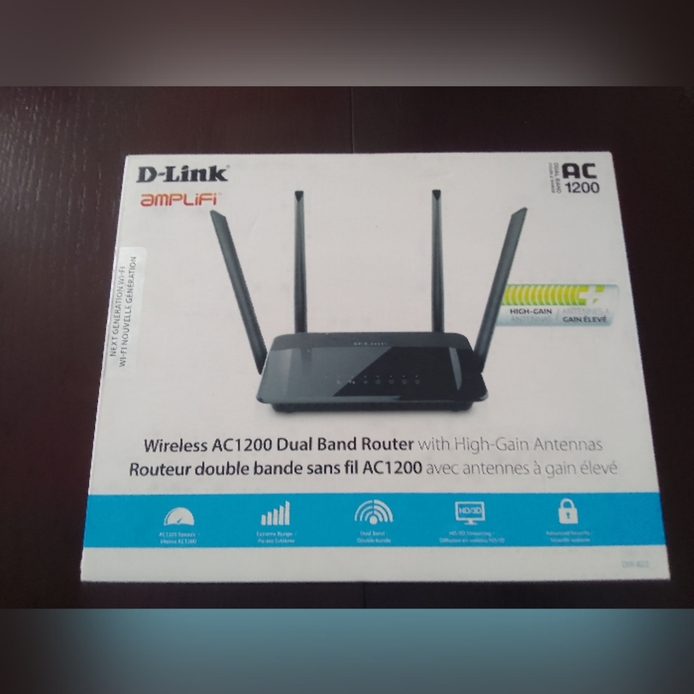 D-Link AC1200 Dual Band Router - Black